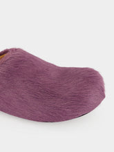 Marni Light Lilac Calf Hair Fussbett Sabot