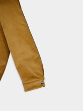Prada Corduroy Shirt with Enamel Triangle Logo