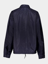 Prada Blue Re-Nylon Zip-Up Shirt