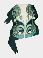 La DoubleJ Mint Silk Printed Foulard