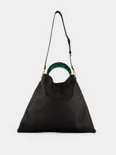 Marni Black Venice Medium Leather Hobo Bag