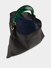 Marni Black Venice Medium Leather Hobo Bag
