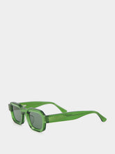 Thierry Lasry Scratchy Green Rectangular Sunglasses