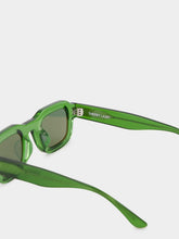 Thierry Lasry Scratchy Green Rectangular Sunglasses
