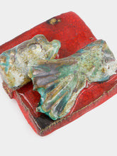 Studio Bongard Red Sardine Tile 3D Sculpture