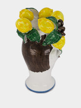 Les Ottomans Handpainted Sculpture Vase