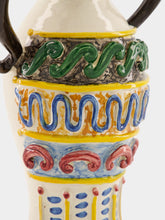 Les Ottomans Hand-Painted Sicilian Head Vase