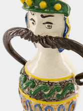 Les Ottomans Hand-Painted Sicilian Head Vase