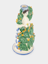 Les Ottomans Hand-painted Ceramic Candleholder