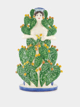Les Ottomans Cactus Lady Ceramic Candle Holder