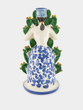 Les Ottomans Cactus Lady Ceramic Candle Holder