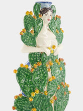 Les Ottomans Cactus Lady Ceramic Candle Holder