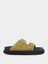 Isabel Marant Eyelet-Embellished Suede Slides