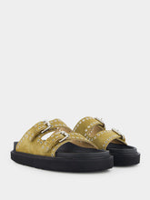 Isabel Marant Eyelet-Embellished Suede Slides