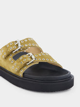 Isabel Marant Eyelet-Embellished Suede Slides