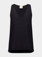 Paula Serena Silk Crepe Tank-Top