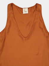 Paula Serena Cinnamon Stick Silk Tank Top