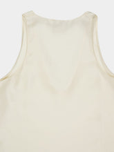 Paula Serena Cream Silk Tank-Top