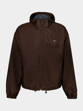 Prada Cocoa Brown and Iron Gray Reversible Re-Nylon Jacket