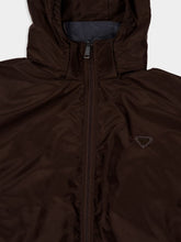 Prada Cocoa Brown and Iron Gray Reversible Re-Nylon Jacket
