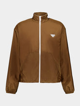 Prada Brown Re-Nylon Zipped Lightweight Jacket