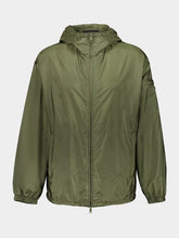 Military Green Hooded Re-Nylon Lightweight Jacket | PDP - Fashion Clinic