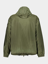 Military Green Hooded Re-Nylon Lightweight Jacket | PDP - Fashion Clinic