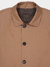 Prada Brown and Beige Reversible Buttoned Coat