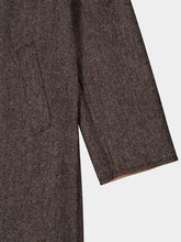 Prada Brown and Beige Reversible Buttoned Coat