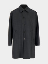 Prada Anthracite Grey Technical Wool Coat
