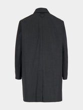 Prada Anthracite Grey Technical Wool Coat