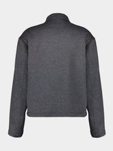 Prada Ardesia Grey Virgin Wool Bomber Jacket