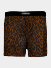 Tom Ford Leopard Print Silk Shorts