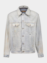 MM6 Maison Margiela Light Blue Distressed Denim Jacket