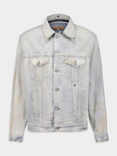 MM6 Maison Margiela Light Blue Distressed Denim Jacket