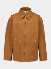 MM6 Maison Margiela Tobacco Brown Cotton Zipped Sports Jacket