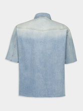 MM6 Maison Margiela Light Blue Denim Short Sleeve Shirt