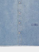 MM6 Maison Margiela Light Blue Denim Short Sleeve Shirt