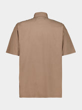MM6 Maison Margiela Caramel Short-Sleeved Cotton Poplin Shirt