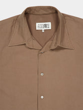 MM6 Maison Margiela Caramel Short-Sleeved Cotton Poplin Shirt