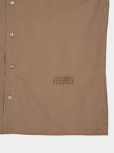 MM6 Maison Margiela Caramel Short-Sleeved Cotton Poplin Shirt