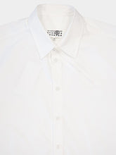 MM6 Maison Margiela White Zip-Detail Poplin Shirt