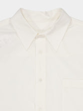 MM6 Maison Margiela White Poplin Shirt with Yellow Patch