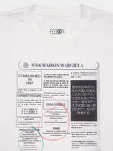 MM6 Maison Margiela White Newspaper Print T-Shirt