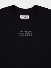 MM6 Maison Margiela Black Cotton T-Shirt with Logo