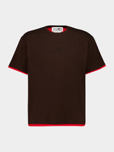 MM6 Maison Margiela Brown and Red Reversible Cotton T-Shirt