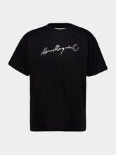 MM6 Maison Margiela Black Overdyed Script Jersey T-Shirt
