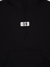 MM6 Maison Margiela Black Hooded Sweatshirt with Numeric Logo