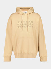 MM6 Maison Margiela Ocher Hooded Sweatshirt with Numeric Logo