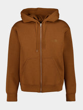 MM6 Maison Margiela Caramel Regular Fit Zip Hooded Sweatshirt